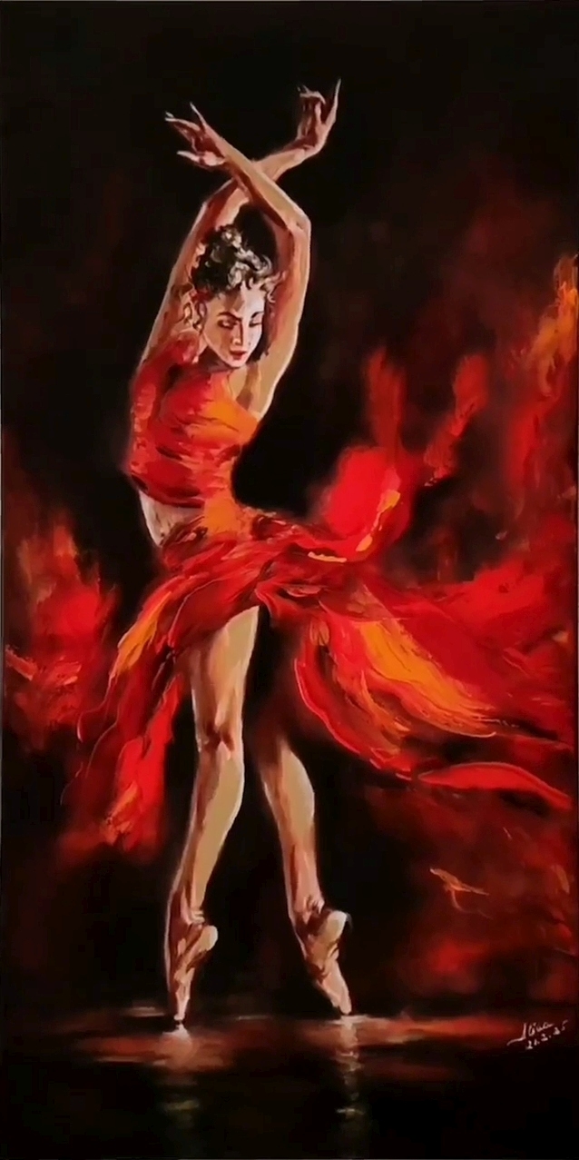 ArteDiAlina.com painting: Latin Passion
